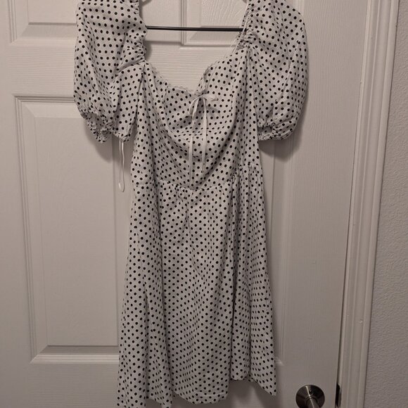 Reformation Malvina Linen Dress Ivory - Size 12 - Picture 6 of 12